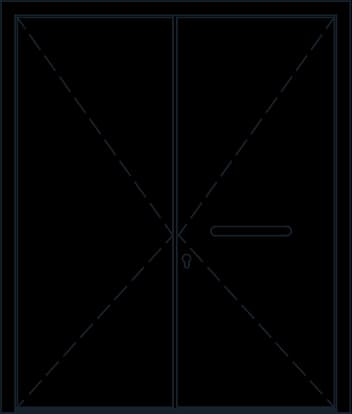 SV-850 Eco — DOUBLE SASH DOOR WITH ALUMINIUM PANEL