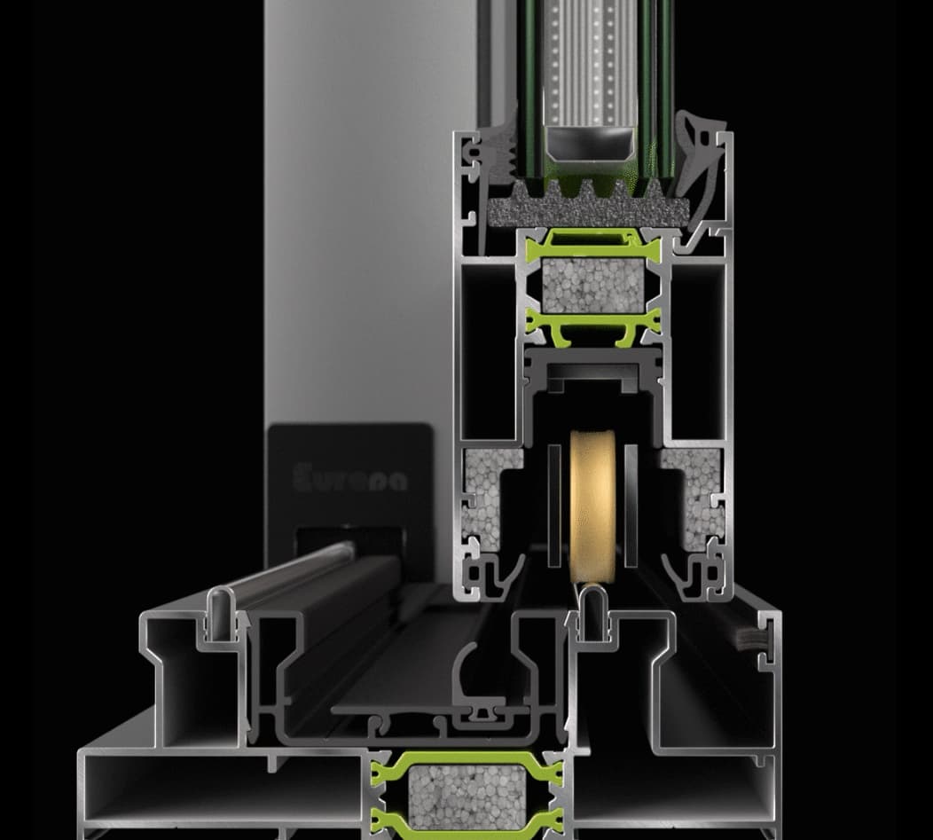Combination of smoother sliding and better sealing with rubber instead of brush through the option for Lift & Slide Mechanism