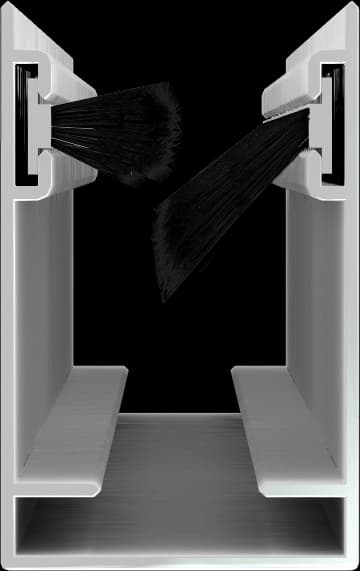 Specially designed sealing brushes
