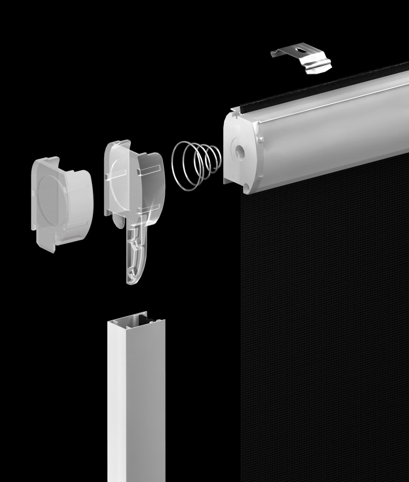 Vertical operating and return mechanism
