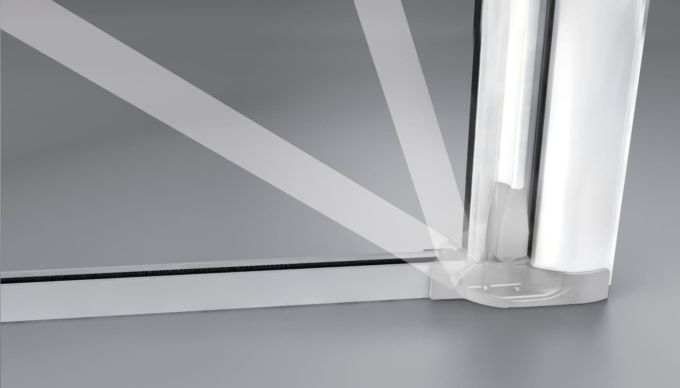 Lower articulated joint (hinge connector)