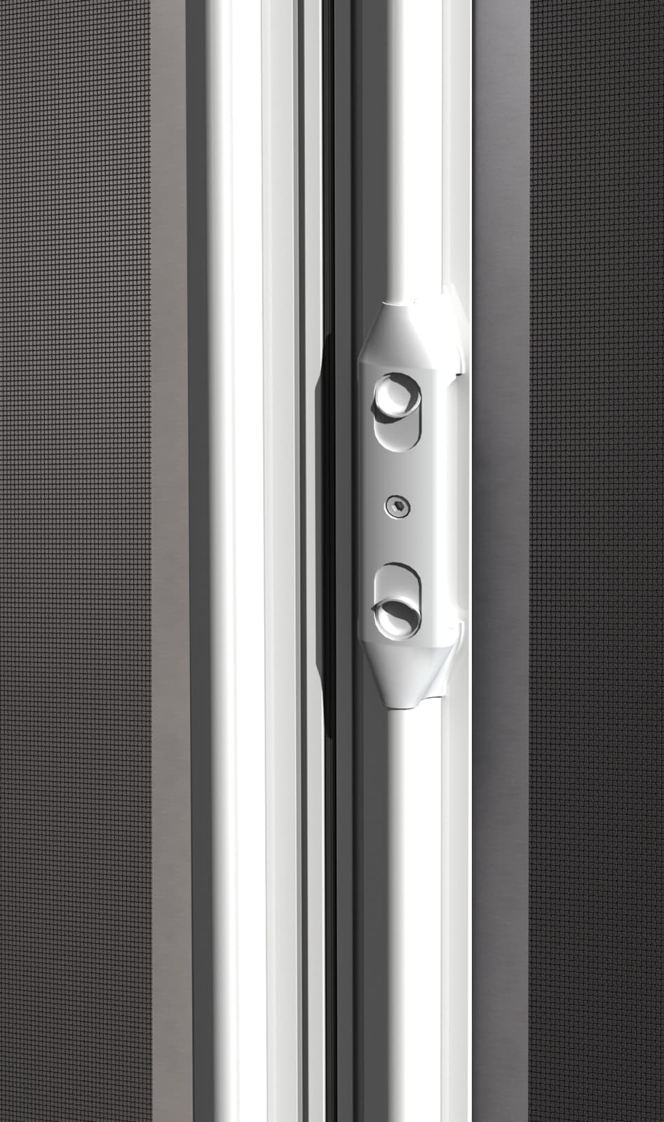 Central meeting handle for a double-sash system