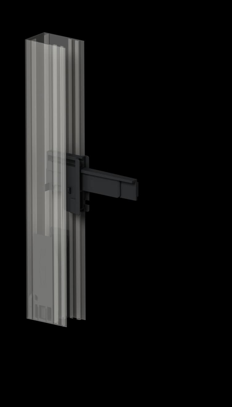 Low-profile handle with click-clack mechanism