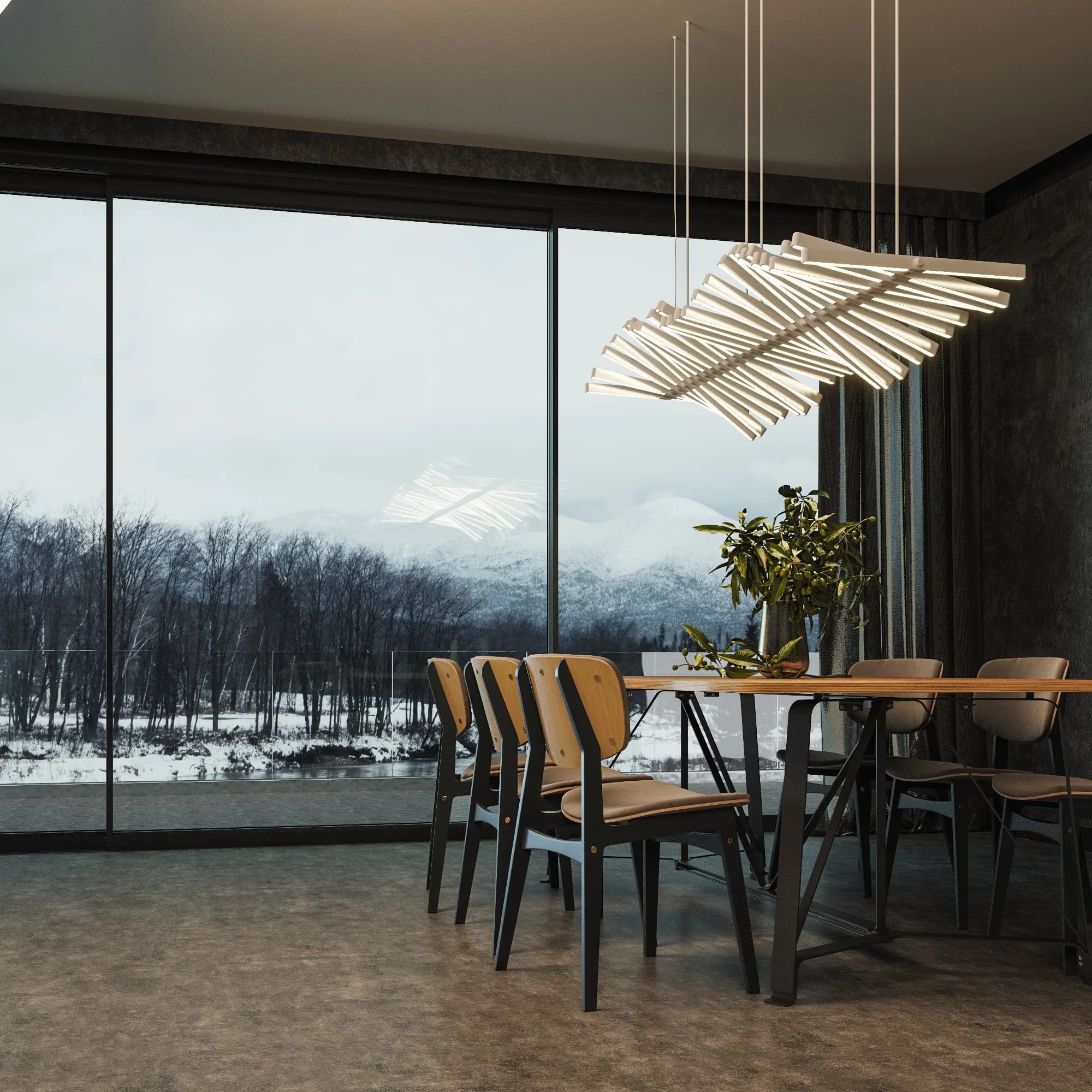 High thermal insulation coefficients, close to the levels of opening system