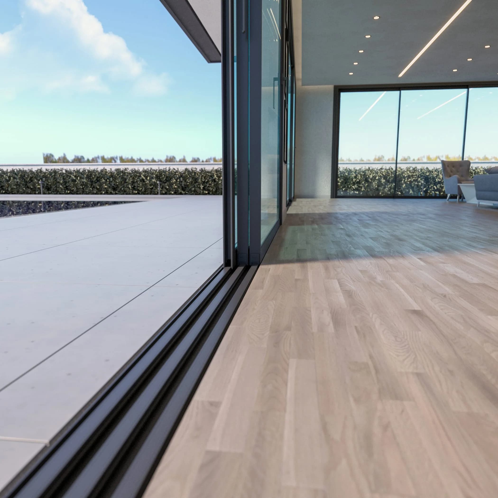 High thermal insulation coefficients close to the levels of opening systems