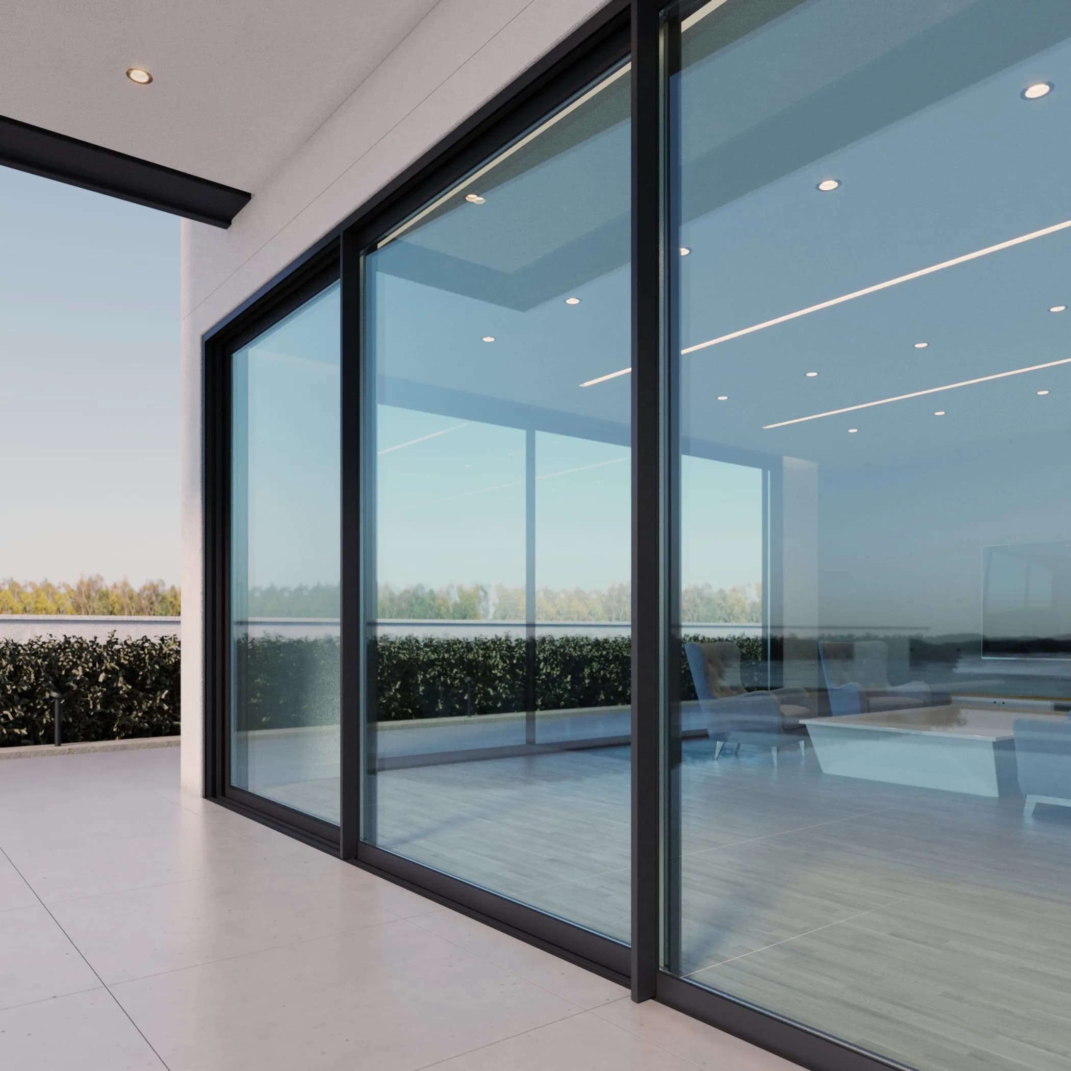 Ability to cover big opening dimensions with specially designed reinforced profiles